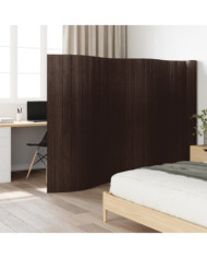 Cloison de séparation marron foncé 165x800 cm bambou | Mobilier & Déco