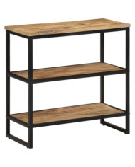 Table console 70x35x70 cm bois de manguier massif brut | Mobilier & Déco
