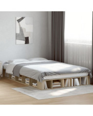 Cadre de lit sans matelas chêne sonoma 140x190 cm | Mobilier & Déco