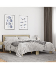 Cadre de lit sans matelas chêne sonoma 150x200 cm | Mobilier & Déco