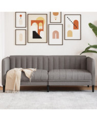 Canapé à 2 places taupe tissu | Mobilier & Déco