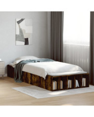 Cadre de lit sans matelas chêne fumé 90x200 cm | Mobilier & Déco