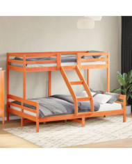 Lit superposé sans matelas 80x200/140x200 cm bois massif | Mobilier & Déco