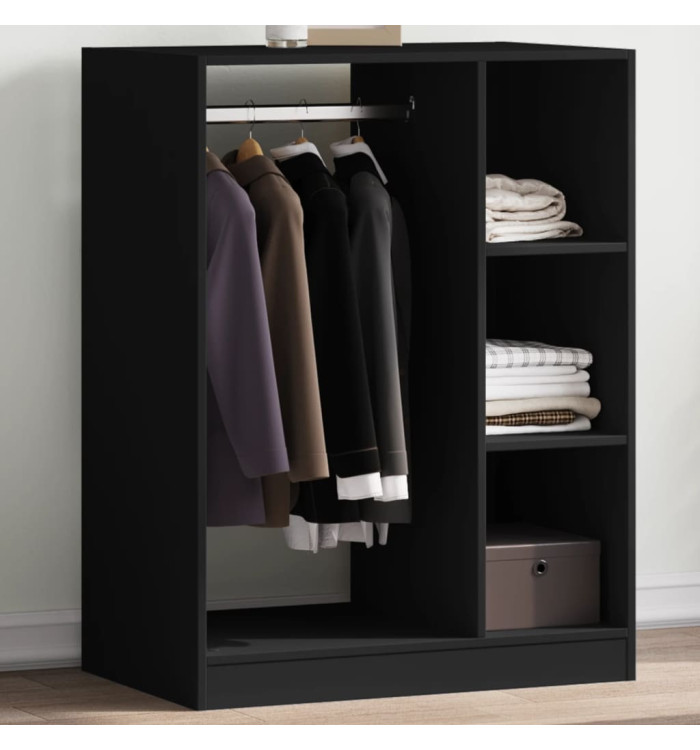 Garde-robe noir 77x48x102 cm bois d'ingénierie | Mobilier & Déco