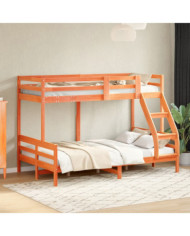 Lit superposé sans matelas 80x200/120x200 cm bois massif | Mobilier & Déco