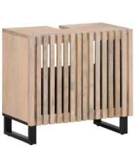 Armoire lavabo de bain 62x34x58 cm bois massif de manguier | Mobilier & Déco