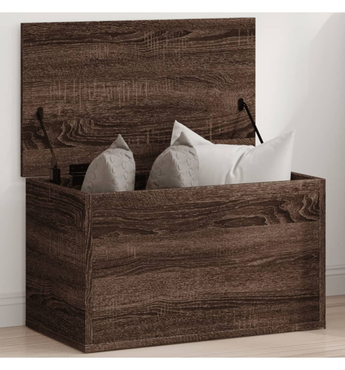 Boîte de rangement chêne marron 60x35x35 cm bois d'ingénierie | Mobilier & Déco