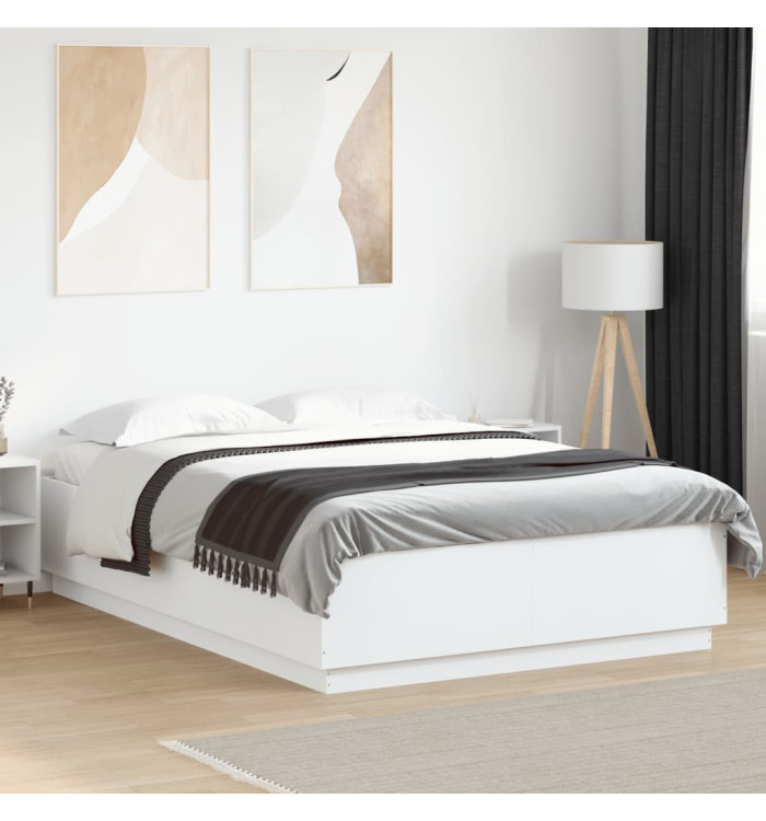 Cadre de lit sans matelas blanc 160x200 cm | Mobilier & Déco