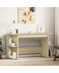 Bureau chêne sonoma 140x50x75 cm bois d'ingénierie | Mobilier & Déco