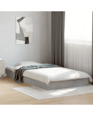 Cadre de lit sans matelas gris béton 90x190 cm | Mobilier & Déco