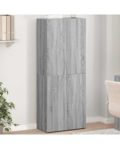 Armoire de classement sonoma gris 60x32x153cm bois d'ingénierie | Mobilier & Déco