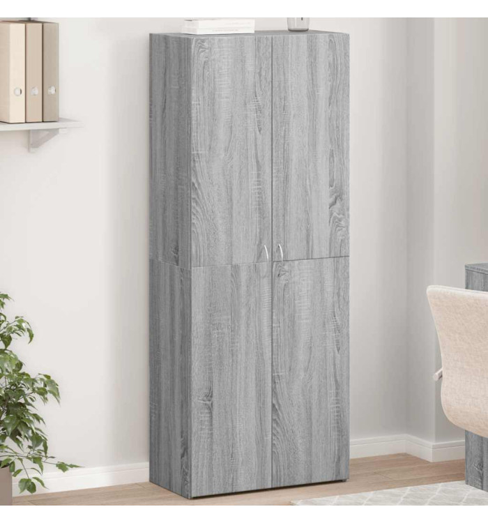 Armoire de classement sonoma gris 60x32x153cm bois d'ingénierie | Mobilier & Déco