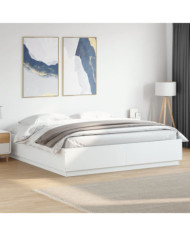 Cadre de lit sans matelas blanc 180x200 cm | Mobilier & Déco
