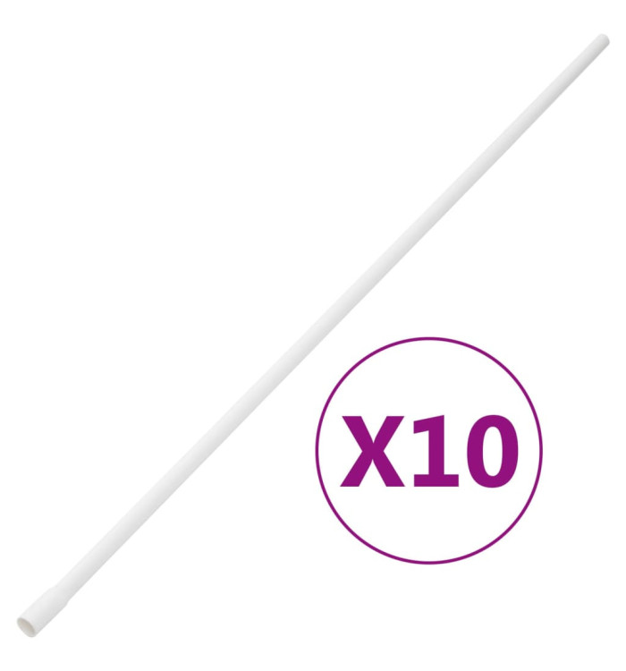 Goulottes de câble avec pinces Ø16 mm 10 m PVC | Mobilier & Déco