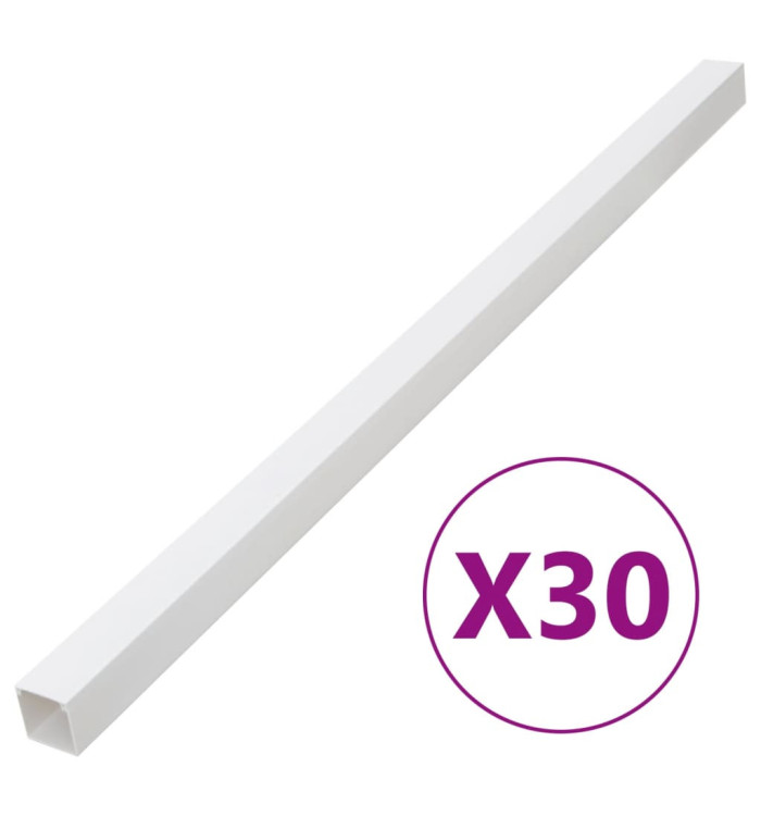 Goulotte de câble 40x25 mm 30 m PVC | Mobilier & Déco