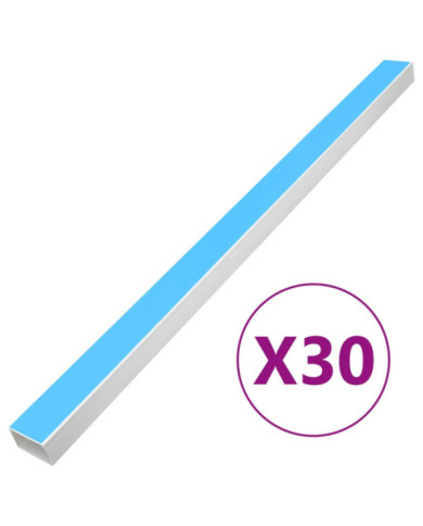 Goulotte de câble auto-adhésive 100x40 mm 30 m PVC | Mobilier & Déco