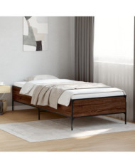 Cadre de lit sans matelas chêne marron 75x190 cm | Mobilier & Déco