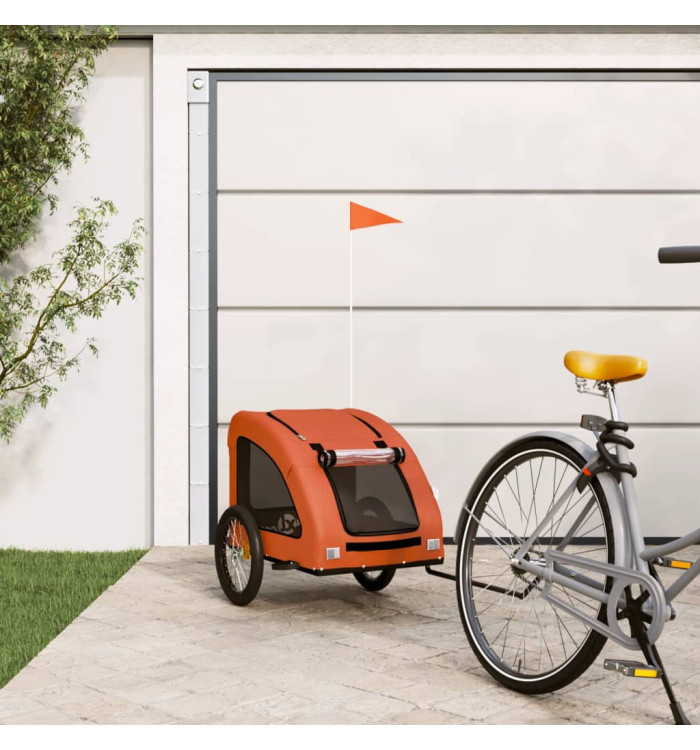 Remorque de vélo pour animaux de compagnie orange | Mobilier & Déco