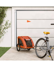Remorque de vélo pour animaux de compagnie orange | Mobilier & Déco