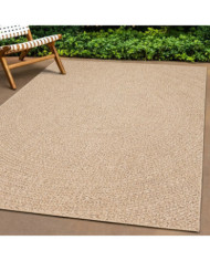 Tapis ZIZUR 100x200 cm aspect de jute intérieur et extérieur | Mobilier & Déco