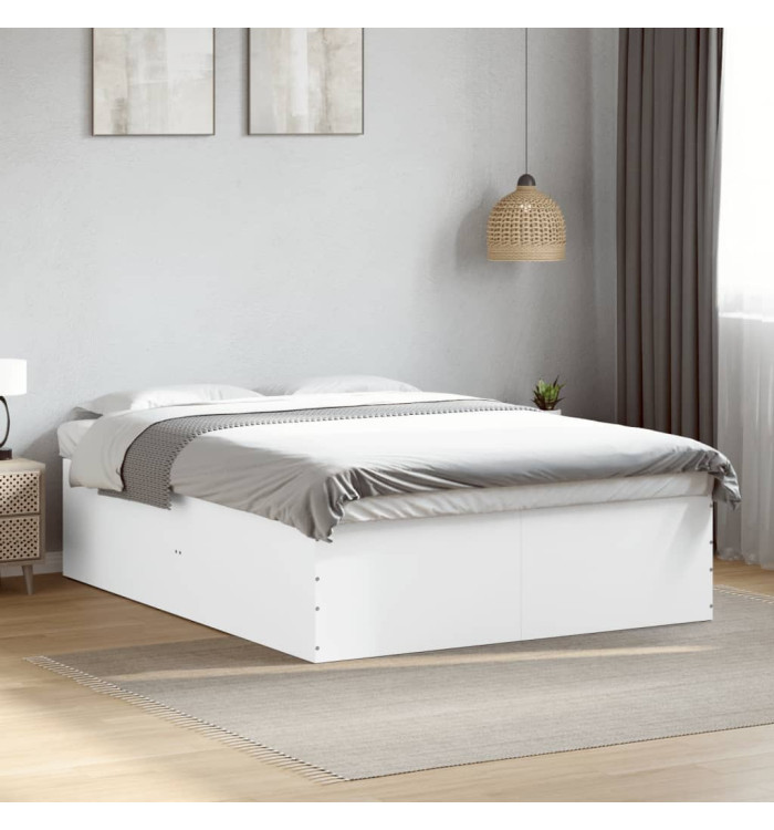 Cadre de lit sans matelas blanc 160x200 cm | Mobilier & Déco