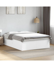 Cadre de lit sans matelas blanc 160x200 cm | Mobilier & Déco