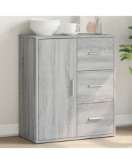 Buffet sonoma gris 60x31x70 cm bois d'ingénierie | Mobilier & Déco