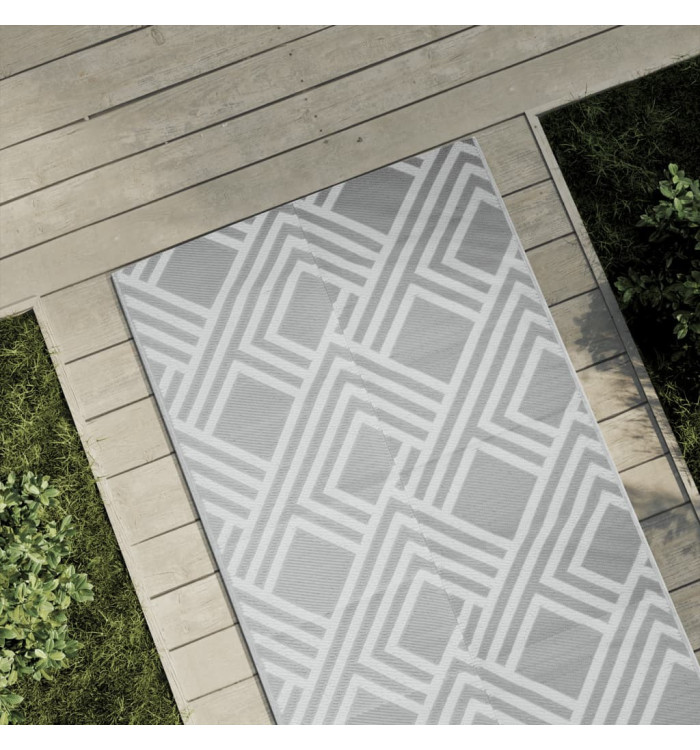 Tapis d'extérieur ARAKIL gris 80 x 250 cm PP | Mobilier & Déco