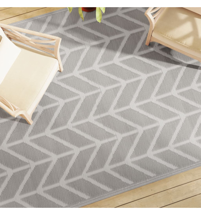 Tapis d'extérieur ARAKIL Gris 190x290 cm PP | Mobilier & Déco