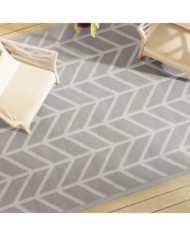 Tapis d'extérieur ARAKIL Gris 190x290 cm PP | Mobilier & Déco