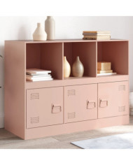 Buffet rose 99x39x73 cm acier | Mobilier & Déco
