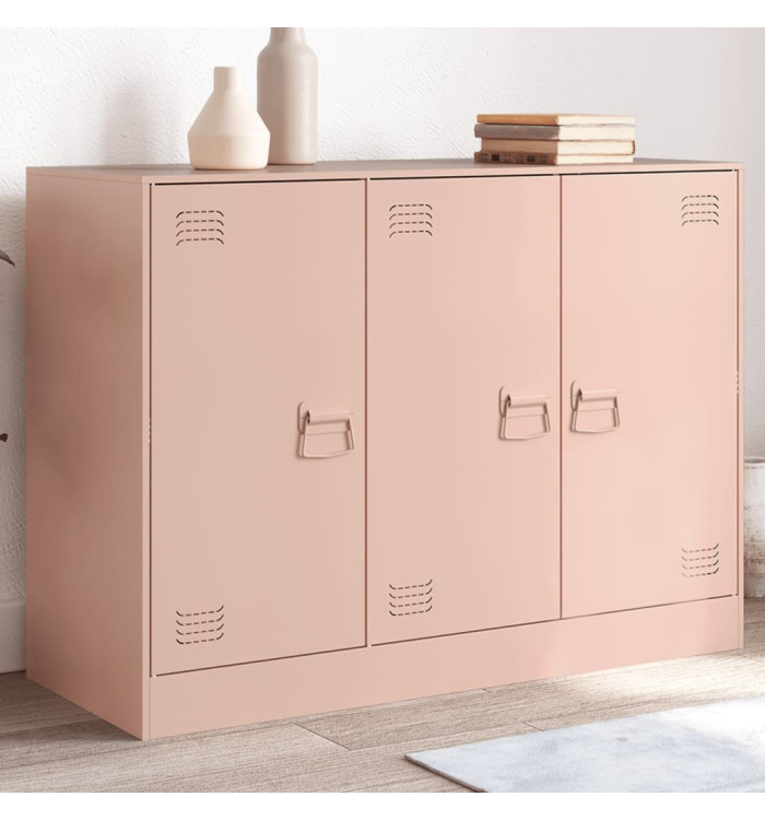 Buffet rose 99x39x73 cm acier | Mobilier & Déco
