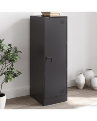 Buffet noir 34,5x39x107 cm acier | Mobilier & Déco
