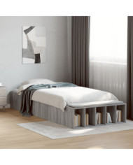 Cadre de lit sans matelas sonoma gris 75x190 cm | Mobilier & Déco