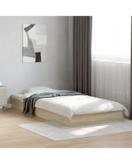 Cadre de lit sans matelas chêne sonoma 90x200 cm | Mobilier & Déco