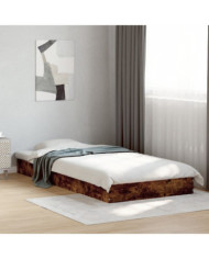 Cadre de lit sans matelas chêne fumé 90x200cm bois d'ingénierie | Mobilier & Déco
