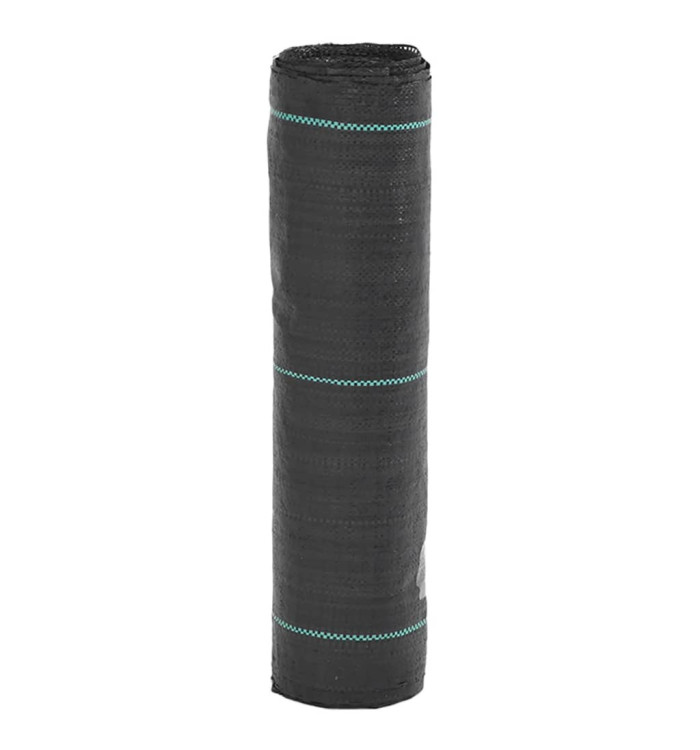Membrane anti-mauvaises herbes noir 0,5x150 m PP | Mobilier & Déco