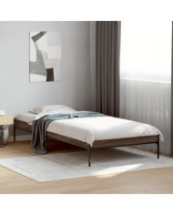 Cadre de lit sans matelas chêne marron 90x200 cm | Mobilier & Déco