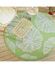 Tapis d'extérieur ARAKIL vert Ø160 cm PP | Mobilier & Déco