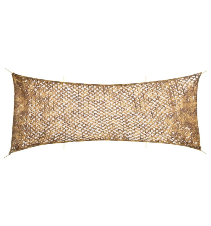 Filet de camouflage avec sac de rangement 721x294 cm sable | Mobilier & Déco
