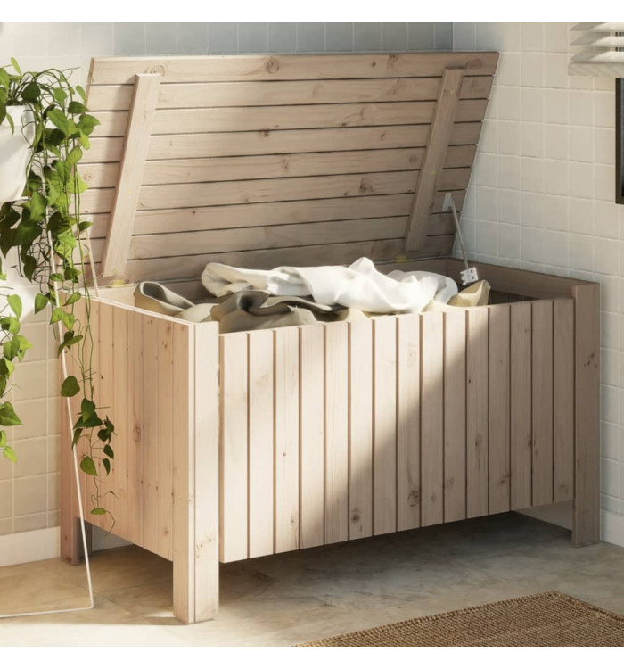 Boîte de rangement avec couvercle RANA bois massif de pin | Mobilier & Déco