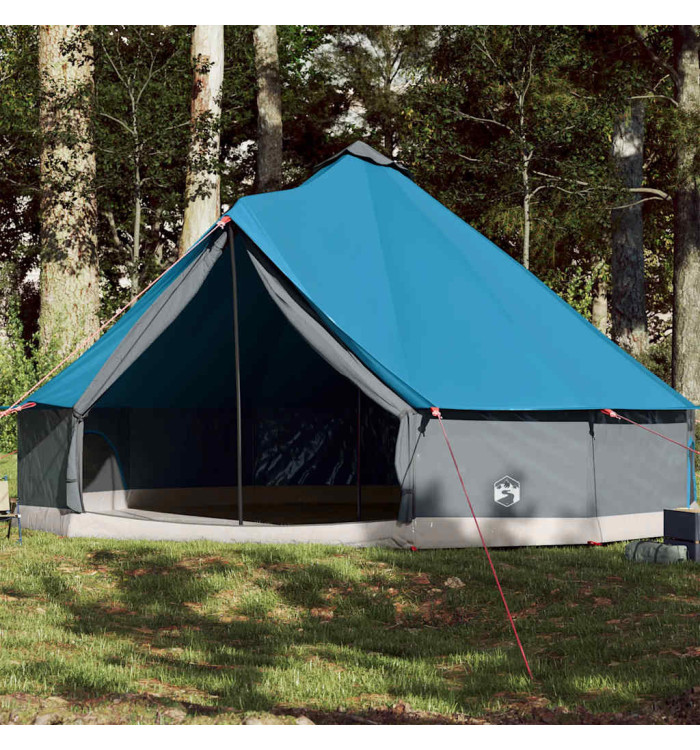 Tente familiale tipi 12 personnes bleu imperméable | Mobilier & Déco