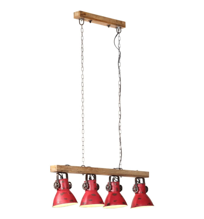 Plafonnier 25 W rouge délavé 90x24x111 cm E27 | Mobilier & Déco