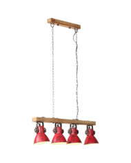 Plafonnier 25 W rouge délavé 90x24x111 cm E27 | Mobilier & Déco