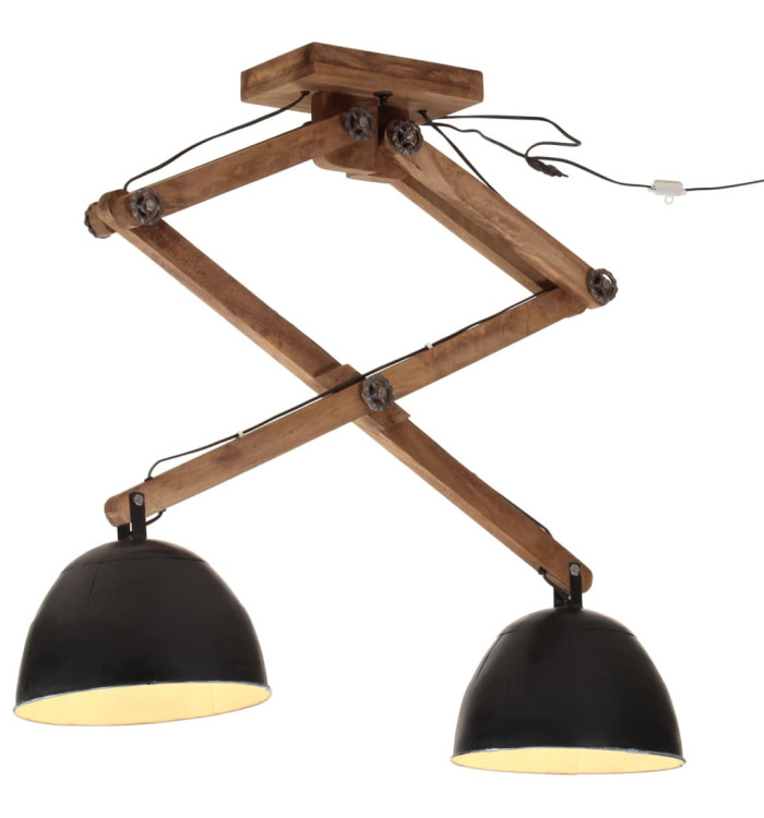 Plafonnier 25 W noir 29x18x85 cm E27 | Mobilier & Déco