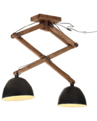 Plafonnier 25 W noir 29x18x85 cm E27 | Mobilier & Déco