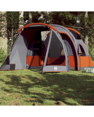 Tente de camping tunnel 4 personnes gris imperméable | Mobilier & Déco