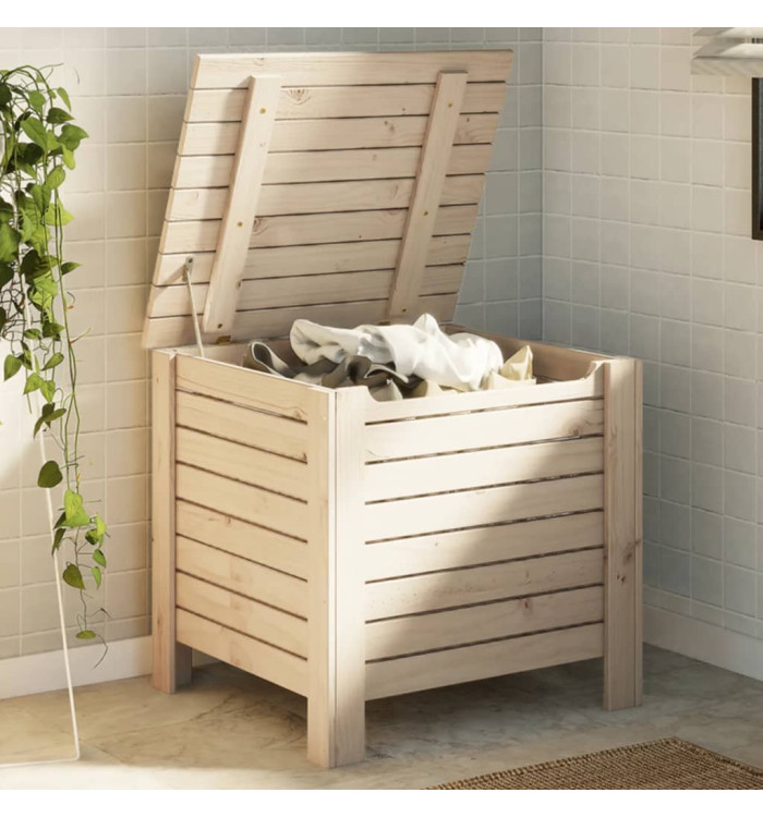 Boîte de rangement avec couvercle RANA bois massif de pin | Mobilier & Déco