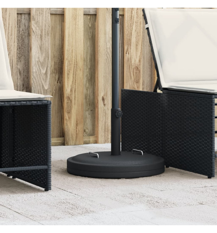 Base de parasol avec poignées pour mâts Ø38 / 48 mm 25 kg rond | Mobilier & Déco