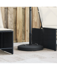 Base de parasol avec poignées pour mâts Ø38 / 48 mm 25 kg rond | Mobilier & Déco